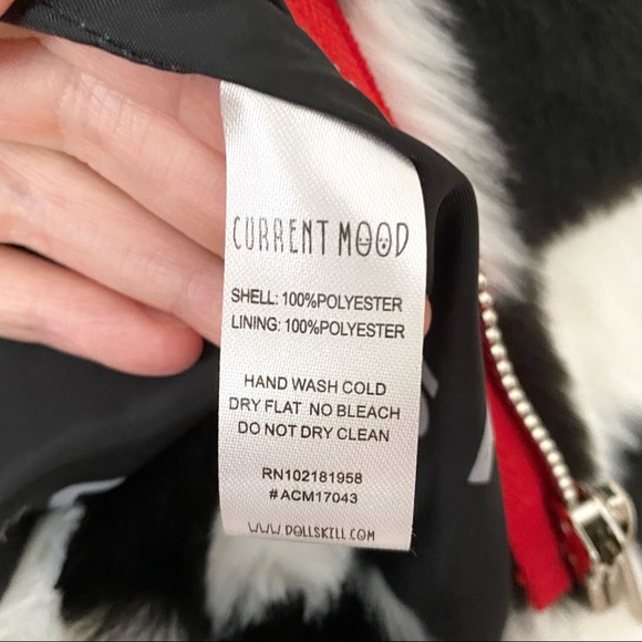 Current Mood checkerboard faux fur jacket - Picture 9 of 10